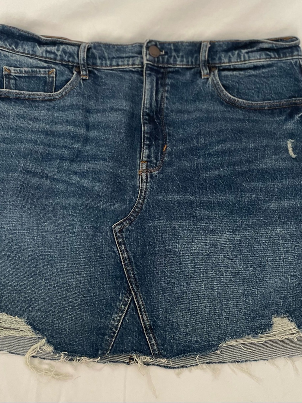 a.n.a High Waisted Blue Denim  Skirt